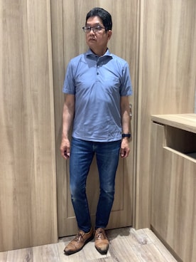 「ブルーシャツ」｜TOKYOSHIRTSららぽーと安城店さん（メンズ・172cm）の春コーディネート