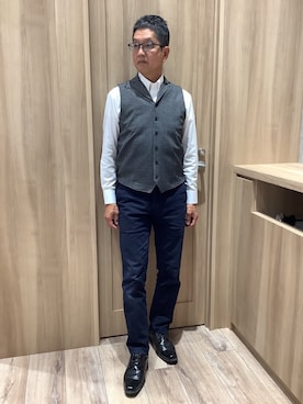 「長袖シャツ」｜TOKYOSHIRTSららぽーと安城店さん（メンズ・172cm）の夏コーディネート