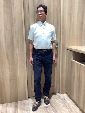 「アイテム（ビジネスシャツ）」を使った、TOKYOSHIRTSららぽーと安城店さん（メンズ・172cm）の夏コーディネート