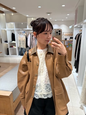 「アイテム（その他アウター）」を使った、tsuyuhono20020102さん（レディース・156cm）の秋コーディネート