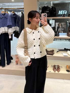 「mystic（ミスティック）のアイテム（ショルダーバッグ）」を使った、つゆちゃんさん（レディース・156cm）の秋コーディネート