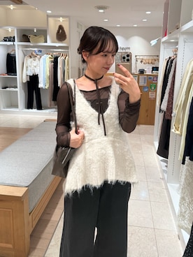 「mystic（ミスティック）のアイテム（ショルダーバッグ）」を使った、つゆちゃんさん（レディース・156cm）の秋コーディネート