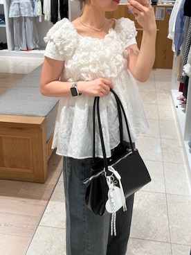 「mystic（ミスティック）のアイテム（チャーム）」を使った、つゆちゃんさん（レディース・156cm）の夏コーディネート