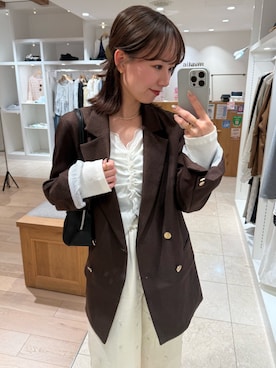 「mystic（ミスティック）のアイテム（テーラードジャケット）」を使った、つゆちゃんさん（レディース・156cm）の春コーディネート