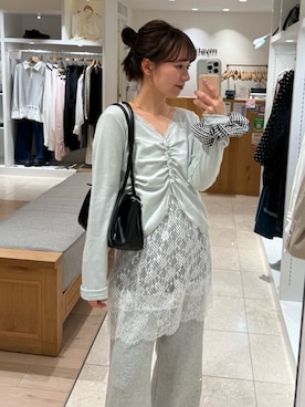 「mystic（ミスティック）のアイテム」を使った、つゆちゃんさん（レディース・156cm）の春コーディネート