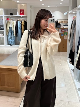 「mystic（ミスティック）のアイテム（ボストンバッグ）」を使った、つゆちゃんさん（レディース・156cm）の冬コーディネート