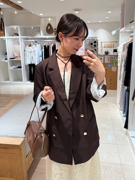 「mystic（ミスティック）のアイテム（ワンピース）」を使った、つゆちゃんさん（レディース・156cm）の秋コーディネート