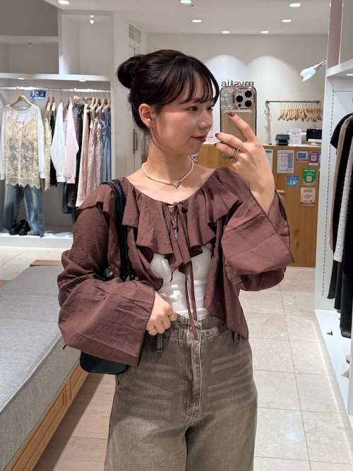 万能インナー/嬉しい6色展開】パット付きショートキャミソール2