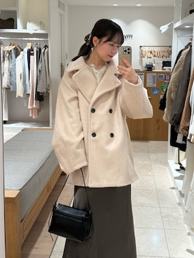 「mystic（ミスティック）のアイテム（ニット/セーター）」を使った、つゆちゃんさん（レディース・156cm）の秋コーディネート