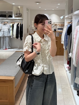 「mystic（ミスティック）のアイテム（バッグ）」を使った、つゆちゃんさん（レディース・156cm）の夏コーディネート