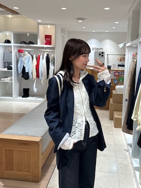 「mystic（ミスティック）のアイテム（パーカー）」を使った、つゆちゃんさん（レディース・156cm）の冬コーディネート