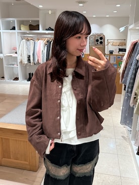 「mystic（ミスティック）のアイテム（ニット/セーター）」を使った、つゆちゃんさん（レディース・156cm）の秋コーディネート