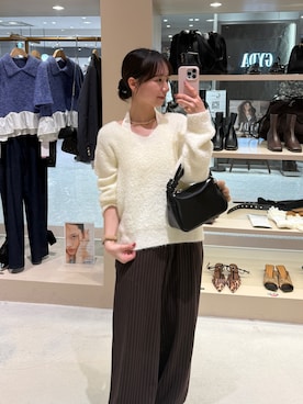 「アイテム（チャーム）」を使った、つゆちゃんさん（レディース・156cm）の秋コーディネート