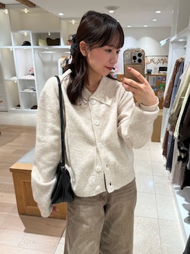 「mystic（ミスティック）のアイテム（ショルダーバッグ）」を使った、つゆちゃんさん（レディース・156cm）の秋コーディネート