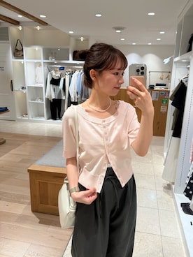 「mystic（ミスティック）のアイテム（ネックレス）」を使った、つゆちゃんさん（レディース・156cm）の夏コーディネート
