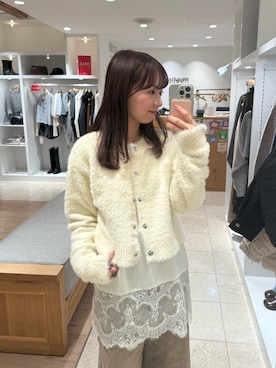 「mystic（ミスティック）のアイテム（シャツ/ブラウス）」を使った、つゆちゃんさん（レディース・156cm）の冬コーディネート