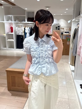「mystic（ミスティック）のアイテム（財布/小物）」を使った、つゆちゃんさん（レディース・156cm）の夏コーディネート