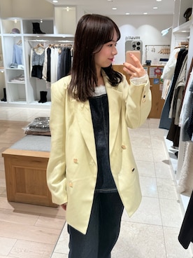 「mystic（ミスティック）のアイテム（デニムパンツ）」を使った、つゆちゃんさん（レディース・156cm）の冬コーディネート