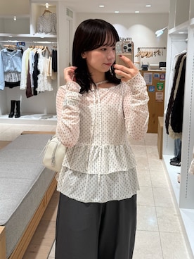 「mystic（ミスティック）のアイテム（スラックス）」を使った、つゆちゃんさん（レディース・156cm）の秋コーディネート