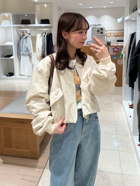 「mystic（ミスティック）のアイテム（ボストンバッグ）」を使った、つゆちゃんさん（レディース・156cm）の冬コーディネート