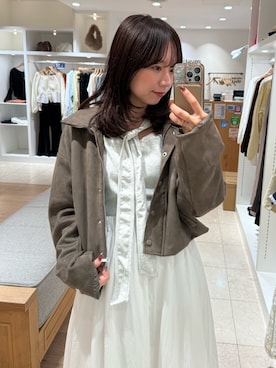「アイテム（ブルゾン）」を使った、つゆちゃんさん（レディース・156cm）の秋コーディネート