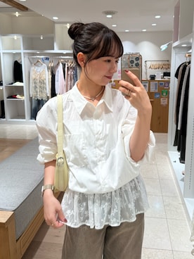 「mystic（ミスティック）のアイテム（ハンドバッグ）」を使った、つゆちゃんさん（レディース・156cm）の秋コーディネート