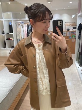 「mystic（ミスティック）のアイテム（ワンピース）」を使った、つゆちゃんさん（レディース・156cm）の秋コーディネート