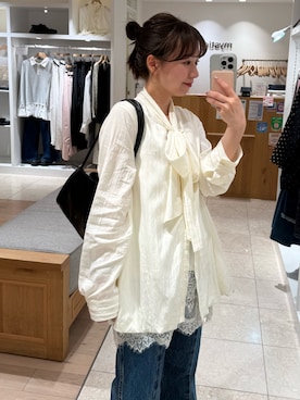 「mystic（ミスティック）のアイテム」を使った、つゆちゃんさん（レディース・156cm）の春コーディネート