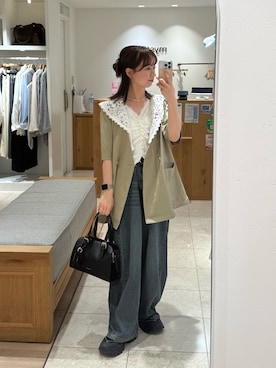 「mystic（ミスティック）のアイテム（その他シューズ）」を使った、つゆちゃんさん（レディース・156cm）の夏コーディネート