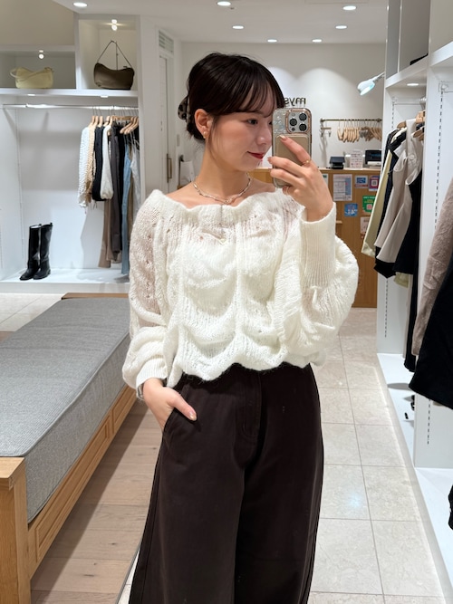 バックスタイルがポイント！新色ネイビー】バックシャンカーブデニム