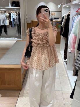 「mystic（ミスティック）のアイテム（バッグ）」を使った、つゆちゃんさん（レディース・156cm）の夏コーディネート