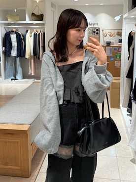 「アイテム（パーカー）」を使った、つゆちゃんさん（レディース・156cm）の秋コーディネート