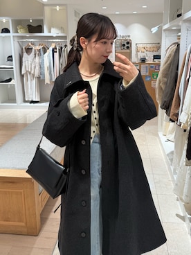 「mystic（ミスティック）のアイテム（ショルダーバッグ）」を使った、つゆちゃんさん（レディース・156cm）の秋コーディネート