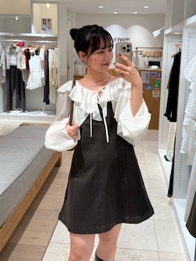「アイテム（ワンピース/ドレス）」を使った、つゆちゃんさん（レディース・156cm）の秋コーディネート