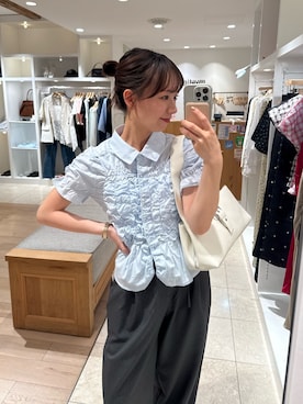 「mystic（ミスティック）のアイテム（バッグ）」を使った、つゆちゃんさん（レディース・156cm）の春コーディネート