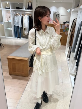 「mystic（ミスティック）のアイテム（トートバッグ）」を使った、つゆちゃんさん（レディース・156cm）の春コーディネート