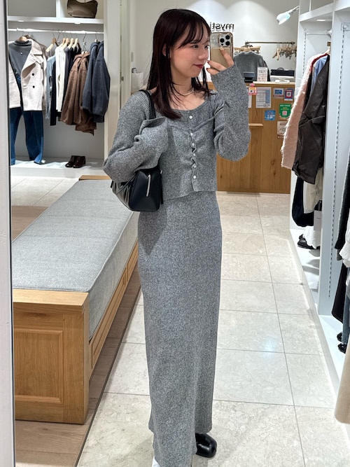 ニットビスチェ付き ワンピース（ワンピース）｜mystic（ミスティック