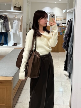 つゆちゃんさん（レディース・156cm）の冬コーディネート