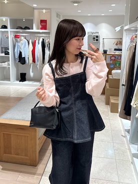 「mystic（ミスティック）のアイテム（シャツ/ブラウス）」を使った、つゆちゃんさん（レディース・156cm）の冬コーディネート