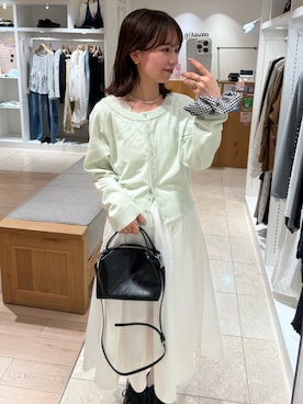 「mystic（ミスティック）のアイテム（トートバッグ）」を使った、つゆちゃんさん（レディース・156cm）の春コーディネート