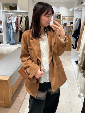 「mystic（ミスティック）のアイテム（ショルダーバッグ）」を使った、つゆちゃんさん（レディース・156cm）の秋コーディネート