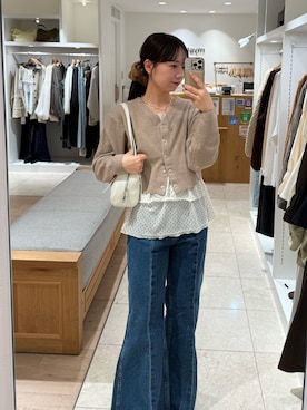 「mystic（ミスティック）のアイテム（キャミソール）」を使った、つゆちゃんさん（レディース・156cm）の秋コーディネート