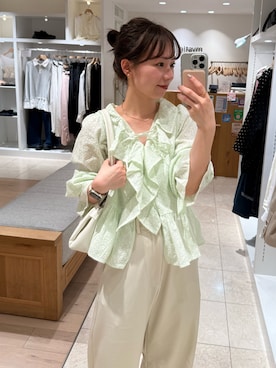 「mystic（ミスティック）のアイテム」を使った、つゆちゃんさん（レディース・156cm）の春コーディネート