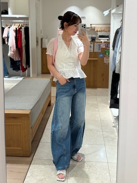 「mystic（ミスティック）のアイテム（シューズ）」を使った、つゆちゃんさん（レディース・156cm）の春コーディネート