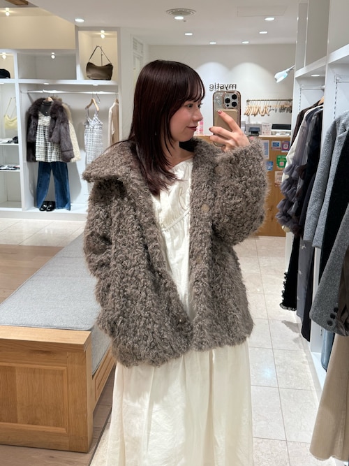 25AWフェイクファーコート（ダウンジャケット/コート）｜mystic