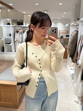 「mystic（ミスティック）のアイテム（ショルダーバッグ）」を使った、つゆちゃんさん（レディース・156cm）の秋コーディネート