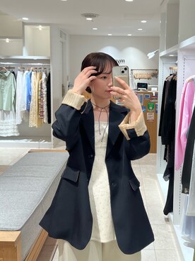 「mystic（ミスティック）のアイテム（シャツ/ブラウス）」を使った、つゆちゃんさん（レディース・156cm）の冬コーディネート