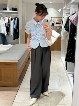 「mystic（ミスティック）のアイテム（シューズ）」を使った、つゆちゃんさん（レディース・156cm）の春コーディネート