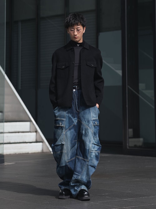 WO/CA ダブルフェイスビーバー トラッカージャケット / WO/CA DOUBLE