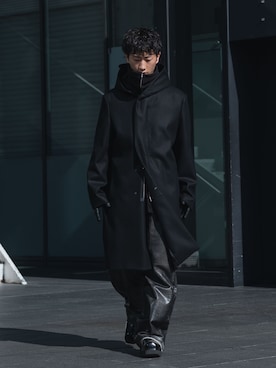 「アイテム（ネックウォーマー/スヌード）」を使った、Ryooさん（メンズ・170cm）の秋コーディネート